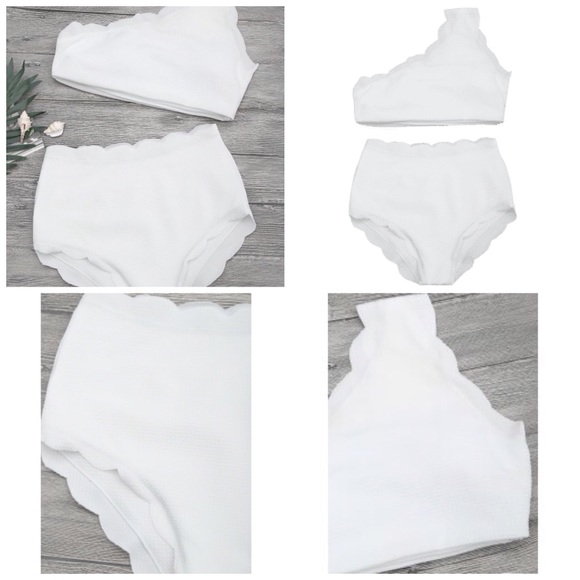 Other - BEST SELLER Scalloped High Waisted Bikini 